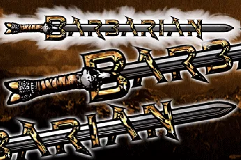 Barbarian font