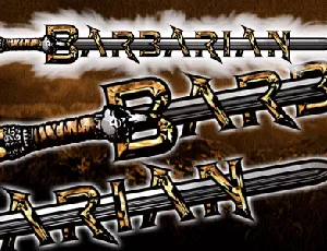 Barbarian font