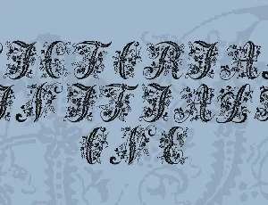 Victorian Initials One font