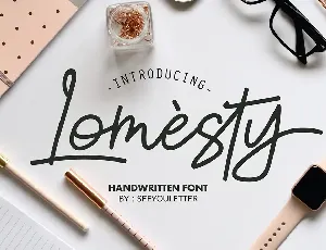 Lomesty font