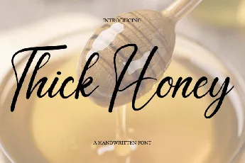 Thick Honey font