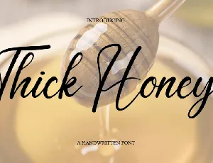 Thick Honey font