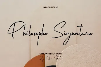 Philosophe Signature font