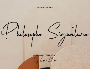 Philosophe Signature font