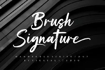 Brush Signature font