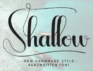 Shallow Script font