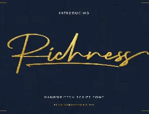 Richness font