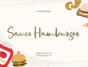 Sauce Hamburger Demo font
