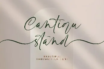 Cantiqu Stand font