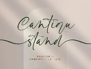 Cantiqu Stand font