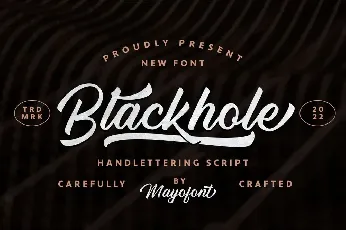 Blackhole font