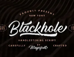 Blackhole font