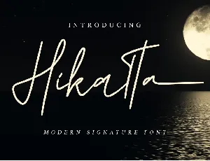 Hikatta font