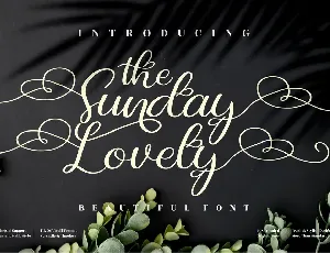 The Sunday Lovely font