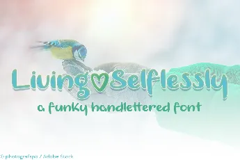 Living Selflessly font