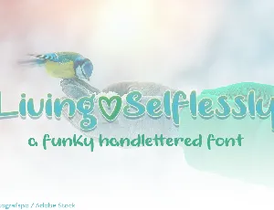 Living Selflessly font