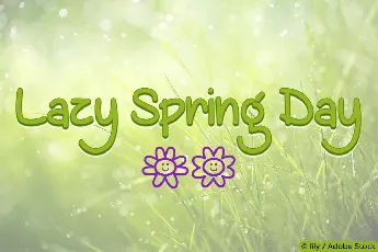 Lazy Spring Day font