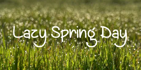 Lazy Spring Day font