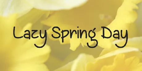 Lazy Spring Day font