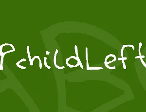 BPchildLefty font