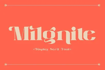 Milgnite font