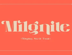 Milgnite font