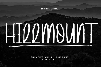 Hillmount Display font