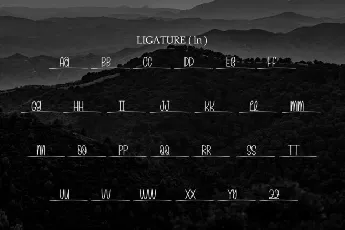 Hillmount Display font