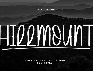 Hillmount Display font