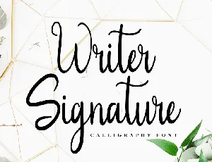 Writer Signature font