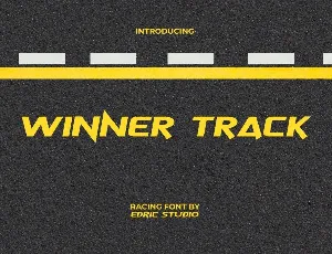 WinnerTrackDemo font