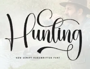 Hunting Script font