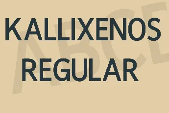 Kallixenos font