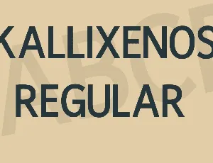 Kallixenos font