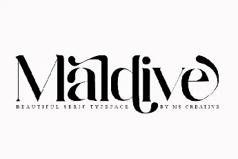 Maldive Modern Serif font