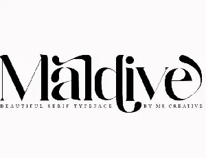 Maldive Modern Serif font