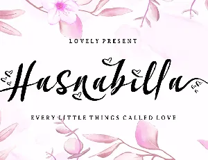 Hasnabilla font