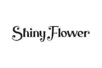 Shiny Flower Demo font