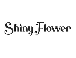 Shiny Flower Demo font