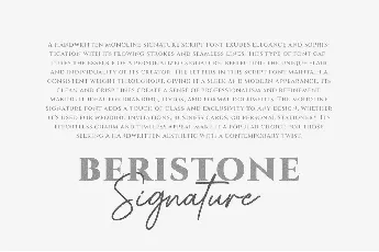 Beristone font