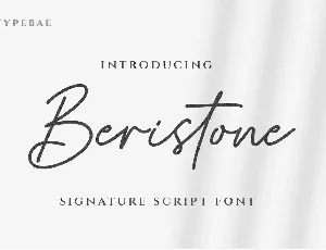 Beristone font