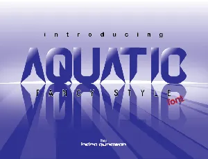 Aquatic font