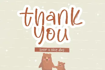 Cute Bear font