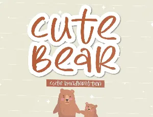 Cute Bear font