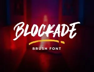 Blockade font