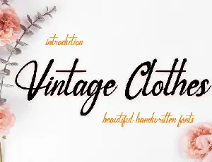 Vintage Clothes font