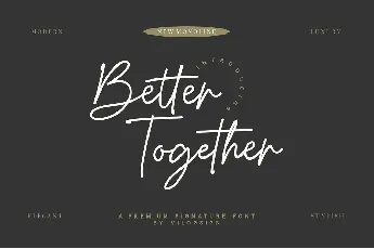 Better Together font