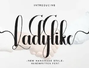 Ladylike Script Typeface font