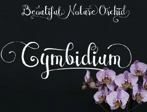 Cymbidium Calligraphy font