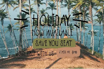 Summer Vacation font